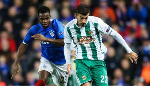 Andrija Pavlovic im Spiel gegen die Glasgow Rangers