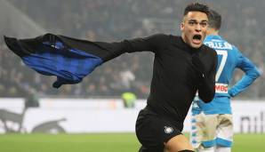 Lautaro Martinez jubelte auch gegen den SSC Neapel