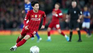 Takumi Minamino im Dress von FC Liverpool