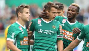 Stefan Schwab, Louis Schaub und Boli Bolingoli vom SK Rapid Wien