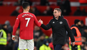 Ralf Rangnick mit Cristiano Ronaldo