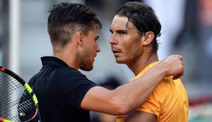 Dominic Thiem spielte gegen Rafael Nadal.