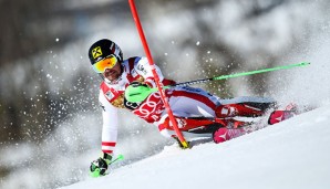 Marcel Hirscher muss neben dem Treppchen Platz nehmen