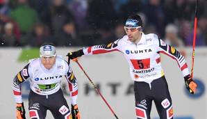 Bernhard Gruber und Wilhelm Denifl in Lahti