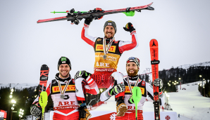 Der Herren-Slalom ging komplett an Österreich.