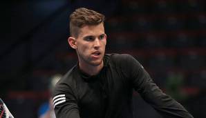 Dominic Thiem hat sich in der Wiener Stadthalle ausführlich warmgespielt