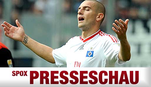 Acht Pflichtspieltreffer - Mladen Petric ist bislang Hamburgs bester Torschütze