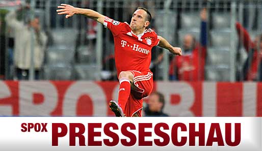 Franck Ribery besorgte mit einem abgefälschten Freistoß das zwischenzeitliche 1:1