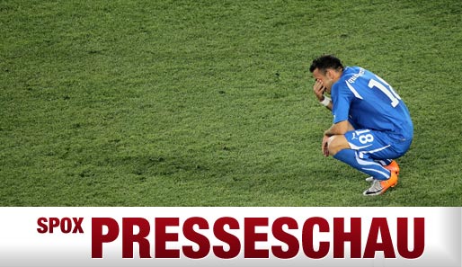 Fassungslos: Fabio Quagliarella war nach dem Ausscheiden am Boden zerstört