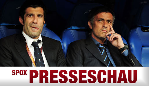 Luis Figo (l.) spielte von 2005-2009 bei Inter Mailand. Den Bayern traut er den Titel zu