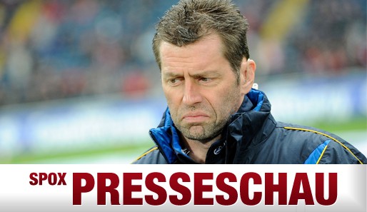 Michael Skibbes Gesichtsausdruck spiegelt die aktuelle Situation der Eintracht recht gut wider