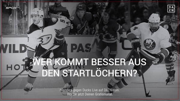 Die NHL live und auf Abruf auf DAZN.com