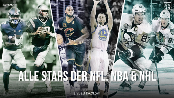 NFL, NBA, NHL