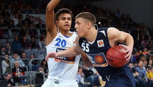 Isaiah Hartenstein (r.) machte beim All-Star Game der NBBL eine gute Figur