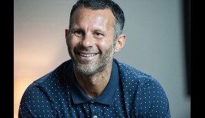 Einer der Hauptdarsteller: Ryan Giggs, der im Rahmen der Produktion bestens gelaunt Interviews gibt