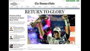 Rückkehr zum Ruhm? Stimmt! Tom Brady ist wieder obenauf. Das sieht auch der Boston Globe so