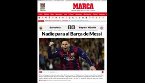 Ein kleiner Blick nach Spanien. Mehr als einen Messi braucht's nicht - findet die "Marca"