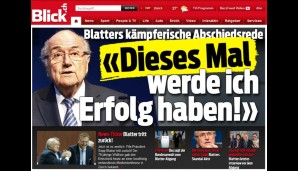 Wie sehr Blatter polarisiert, zeigt sich am besten in seiner Schweizer Heimat. Das Boulevard-Medium Blick zeigt offensiv, dass Sie zu Blatter hält und zitiert seine "kämpferische Abschiedsrede"