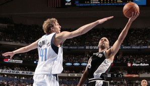 2010: Spurs (7) - Mavericks (2) 4:2 - Der nächste Anlauf auf Mavs-Wiedergutmachung nach den Finals 2006 wurde gestoppt, dieses Mal von den Spurs. Parker, Duncan und Ginobili waren in der ersten Runde 2010 zu viel für den Dirkster