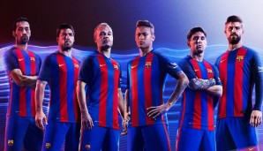 Back to the roots! Breite Längsstreifen zieren das Trikot des FC Barcelona. Eine Ode an vergangene Zeiten