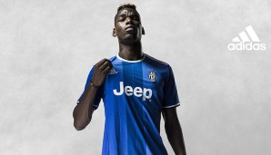 Ob er auch tatsächlich in diesem Trikot auflaufen wird? Fraglich! Doch Paul Pogba präsentiert dennoch das neue Away-Trikot der Alten Dame