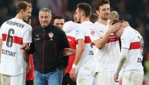 17. Spieltag: Vor der Winterpause gelingt dem VfB gegen Wolfsburg der erste Sieg unter Kramny. Es keimt Hoffnung auf. Stuttgart überwintert dank eines 3:1 auf Rang 15