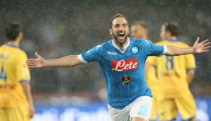 Platz 1: Gonzalo Higuain, SSC Neapel, Vertrag bis 2018, Transfersumme 60,9 Mio. Euro. Für die Schweizer Forscher ist der Argentinier nach seiner Monstersaison in Italien der wahrscheinlichste Blockbuster-Transfer des Sommers