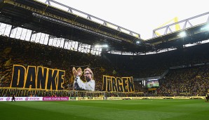 Danke Jürgen! Ohne Worte, was Klopp für den BVB getan hat. Die Fans danken es ihm