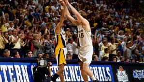 PLATZ 10: Rik Smits, 224 cm, Indiana Pacers: Der "Dunking Dutchman" war von 1988 bis 2000 der Sidekick von Reggie Miller und schaffte es mit seinem Touch 1998 ins All-Star Game.