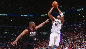 Platz 6: Auch mit mittlerweile 40 Jahren hat Vince Carter die Lust an der NBA noch nicht verloren - mit dem Laufe der Zeit hat er sein Spiel von krachenden Dunks auf weiche Dreier umgestellt, von denen er bereit 2.025 netzte (Stand: 14.03.2017)