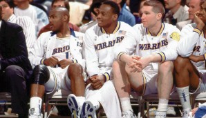 PLATZ 4: Die Run-TMC-Ära der Golden State Warriors um Mitch Richmond, Chris Mullin und Tim Hardaway war legendär. Am 2. November 1990 schlugen die Dubs die Denver Nuggets mit 162:158 (320) - ohne Overtime!