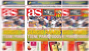 "Sergio Ramos hat sie alle" oder vielleicht eher "Sergio Ramos steckt sie alle in die Tasche"? So oder so: Die AS weiß, wer der Protagonist des Clasico war