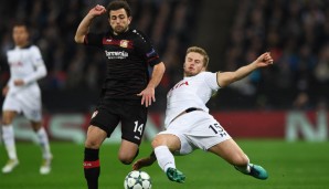 Platz 19: u. a. Admir Mehmedi (Bayer Leverkusen), Laufleistung: 11,1 km/90 Min.