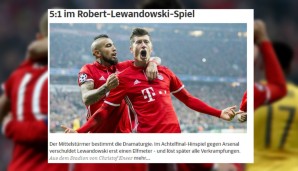 Die SZ hat - wie gewohnt ganz sachlich - die Personalie der Partie auserkoren: Robert Lewandowski