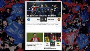 In Spanien fallen die Urteile über den großen FCB logischerweise hart aus. Die "Marca" sieht ein "kriechendes" Barca...