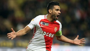 Platz 3: Falcao (AS Monaco), Großchancen: 15, Quote: 73,33 Prozent - Tore insgesamt: 16