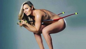 Lindsey Vonn wagt sich auch mal ohne Skianzug auf die Piste. Warum auch nicht?