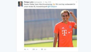 ... und fertig ist der perfekte Tweet! Philipp Lahm - der Traum eines jeden Pressesprechers!