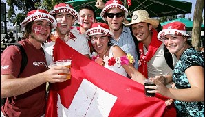 Australian Open 2007: Mit zahlreichen Fans im Rücken gab Federer im Turnierverlauf keinen einzigen Satz ab. Damit war er der erste seit Björn Borg 1980, dem das gelang