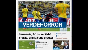 "Verdehorror", titelt "Tuttosport", das spricht für sich. Immerhin werden auch die "unglaublichen" Deutschen gefeiert