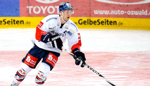 Andre Rankel erzielte einen Treffer für die Eisbären Berlin gegen die Straubing Tigers