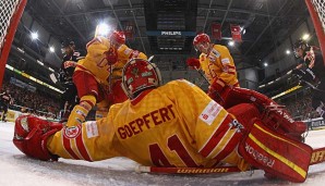 Bobby Goepfert war gegen Köln lebensgefährlich von einem Puck getroffen worden