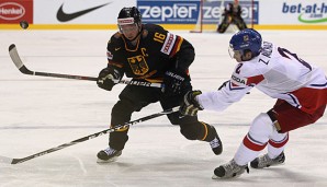 Michael Wolf (l.) bestritt für Iserlohn 475 DEL-Spiele