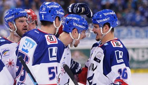 Die Adler Mannheim durften im vierten Spiel der DEL-Finals sechs Tore bejubeln