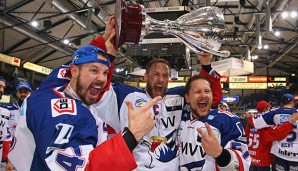 Die Adler aus Mannheim gewannen letztes Jahr im Finale gegen den ERC Ingolstadt