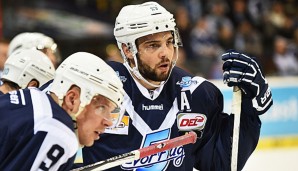 Thomas Oppenheimer im Spiel gegen die Adler Mannheim