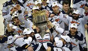 Die Spieler von Metallurg Magnitogorsk konnten die KHL 2016 gewinnen.