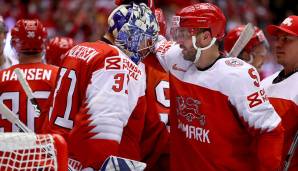 Platz 11: Dänemark. Die Dänen haben ein großes Problem: Star-Goalie Andersen ist diesmal nicht dabei. Dänemark muss sein Defensiv-System perfekt durchziehen und vorne auf Mikkel Boedker und Nicklas Jensen hoffen. Wird wieder ein enges Ding gegen den DEB.