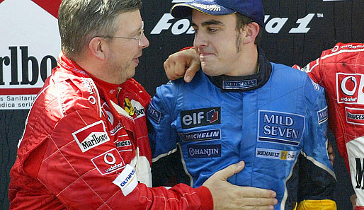 Fernando Alonso, Ross Brawn, Honda, Wechsel, Renault, Umarmung