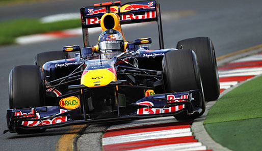 Sebastian Vettel stand schon 2010 in Melbourne auf der Pole-Position